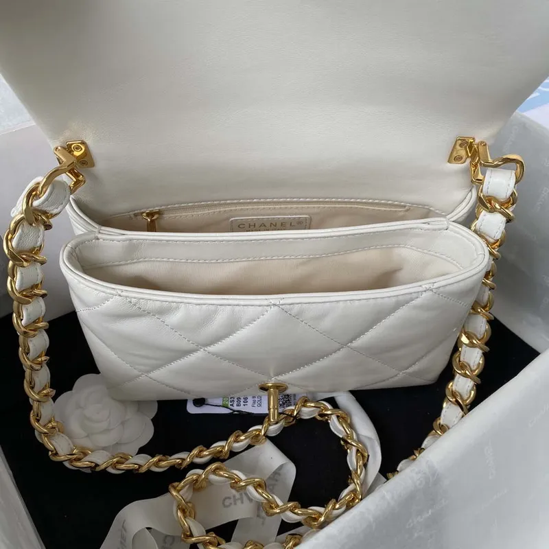 Chanel AS3499 Flap Bag Lambskin White