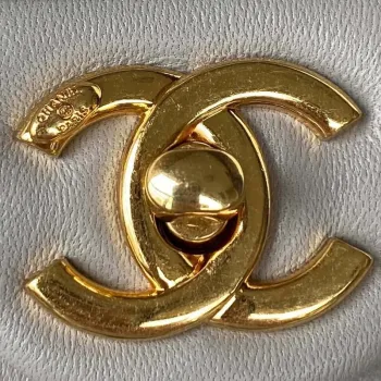 Chanel AS3499 Flap Bag Lambskin Gray