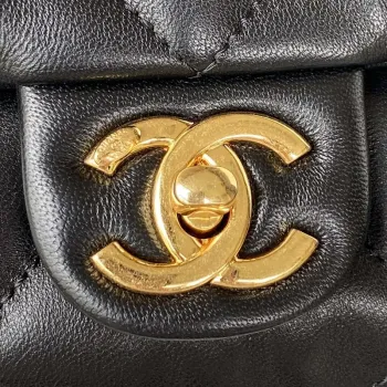 Chanel AS3499 Flap Bag Lambskin Black