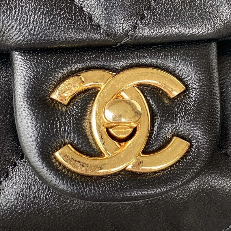 Chanel AS3499 Flap Bag Lambskin Black