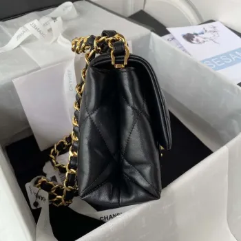 Chanel AS3499 Flap Bag Lambskin Black