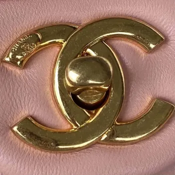 Chanel AS3499 Flap Bag Lambskin Pink