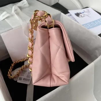 Chanel AS3499 Flap Bag Lambskin Pink