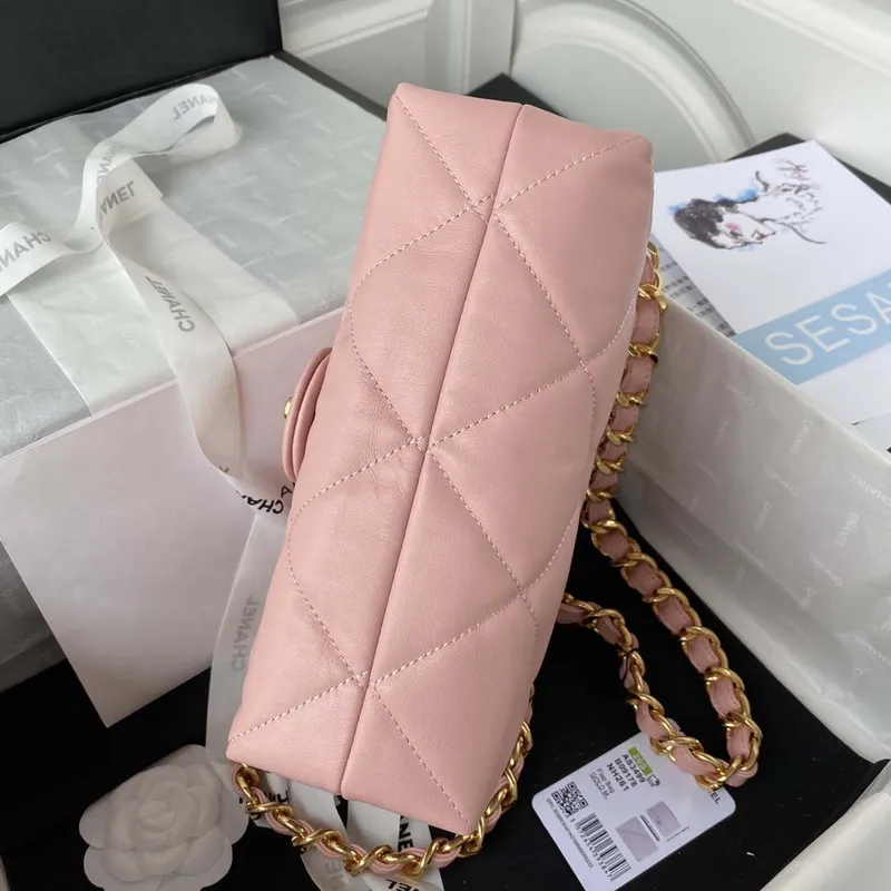 Chanel AS3499 Flap Bag Lambskin Pink