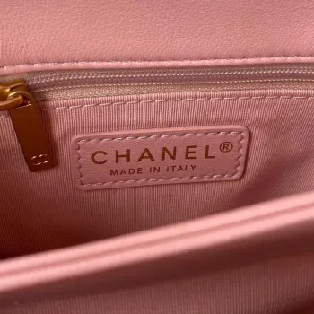 Chanel AS3499 Flap Bag Lambskin Pink