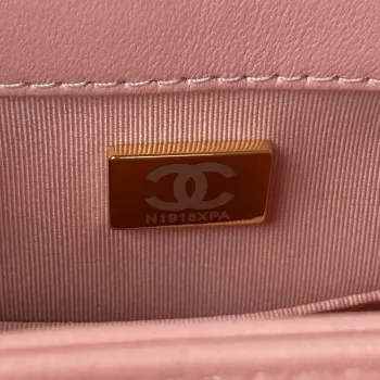 Chanel AS3499 Flap Bag Lambskin Pink