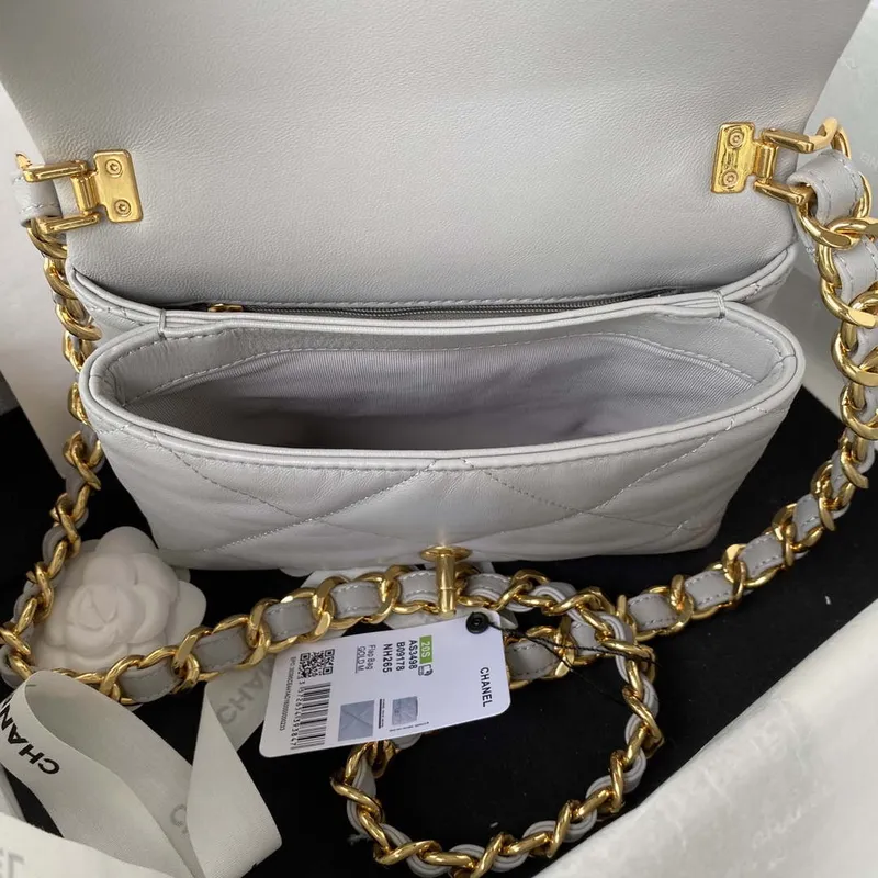 Chanel flap bag Lambskin AS3498 Gray