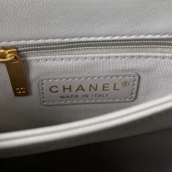 Chanel flap bag Lambskin AS3498 Gray