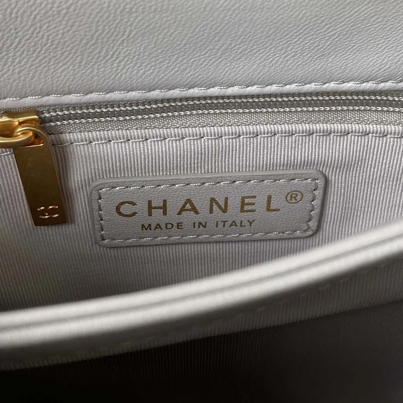 Chanel flap bag Lambskin AS3498 Gray