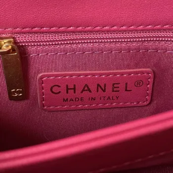 Chanel flap bag Lambskin AS3498 Rose Red