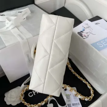 Chanel flap bag Lambskin AS3498 White