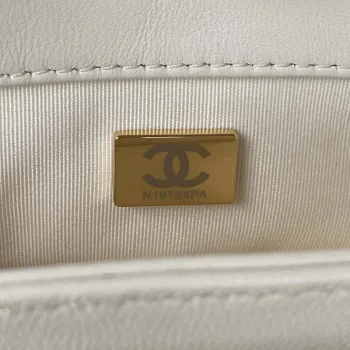 Chanel flap bag Lambskin AS3498 White