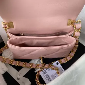 Chanel flap bag Lambskin AS3498 Pink