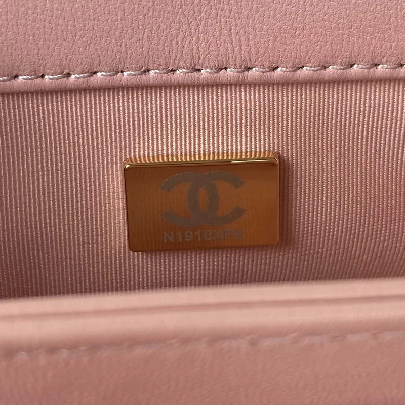 Chanel flap bag Lambskin AS3498 Pink