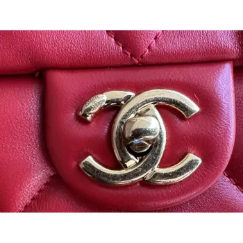 Chanel flap bag Lambskin AS3498 Red