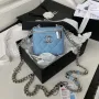 Chanel AP2718 Small Vanity With Chain Calfskin Blue