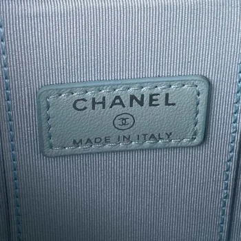 Chanel AP2718 Small Vanity With Chain Calfskin Blue