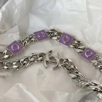 Chanel AP2718 Small Vanity With Chain Calfskin Purple