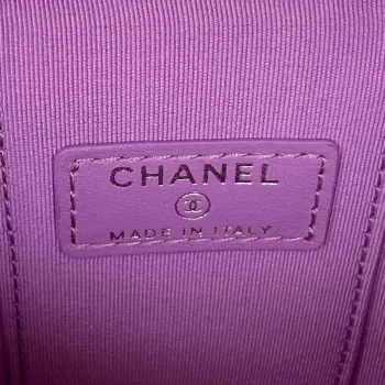 Chanel AP2718 Small Vanity With Chain Calfskin Purple