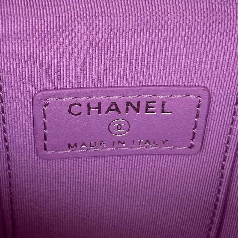 Chanel AP2718 Small Vanity With Chain Calfskin Purple