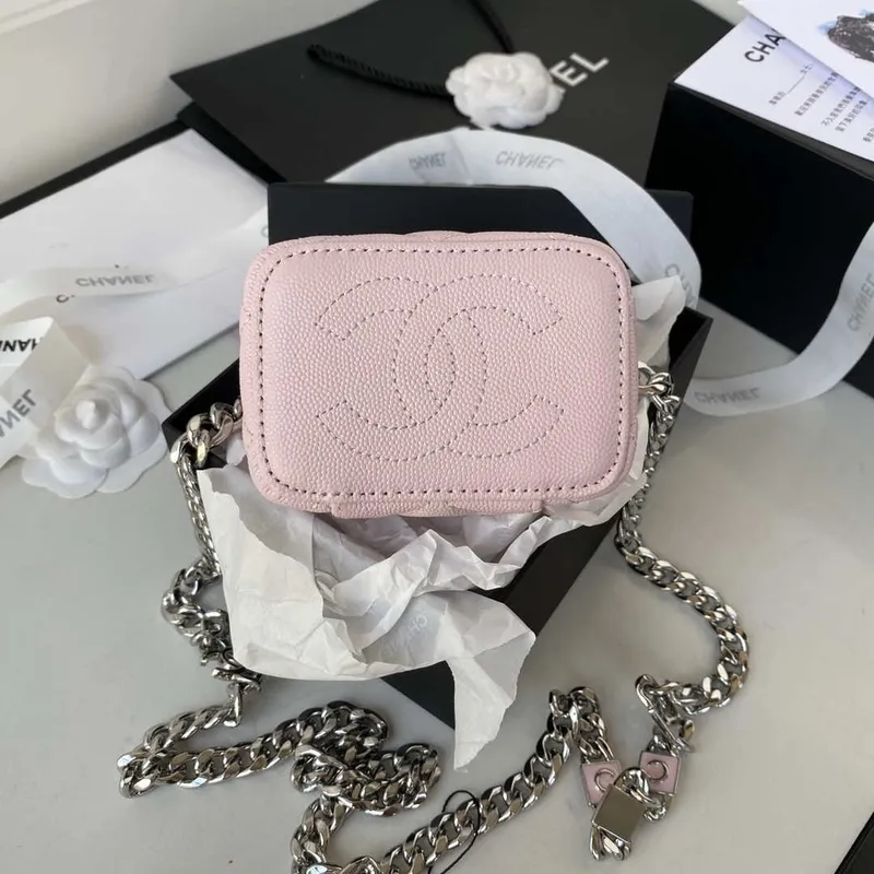 Chanel AP2718 Small Vanity With Chain Calfskin Pink