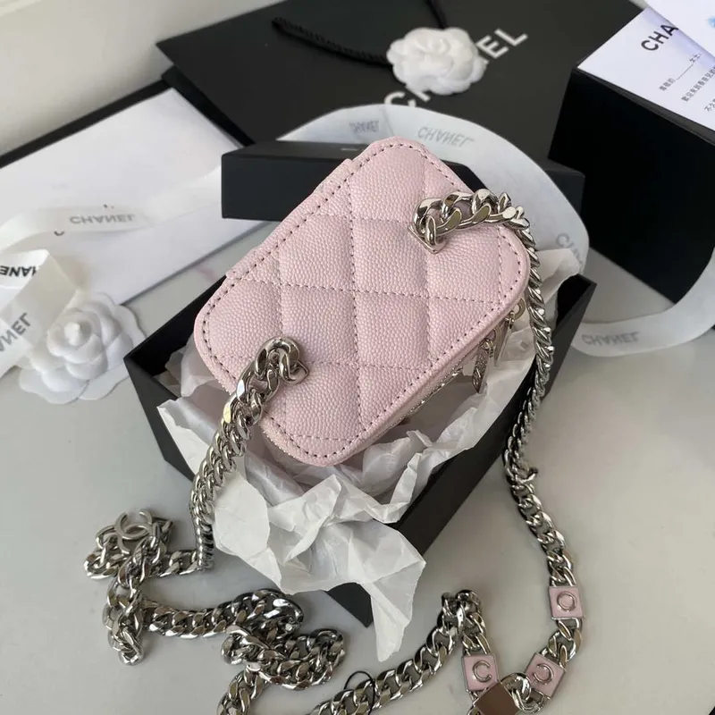 Chanel AP2718 Small Vanity With Chain Calfskin Pink