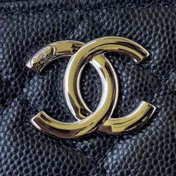 Chanel AP2718 Small Vanity With Chain Calfskin Black