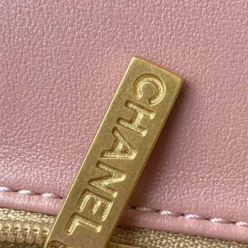 Chanel AS1787 Mini Flap Bag Lambskin Light Pink Gold