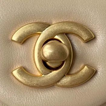 Chanel AS1787 Mini Flap Bag Lambskin Apricot Gold