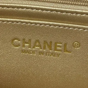 Chanel AS1787 Mini Flap Bag Lambskin Light Purple Gold