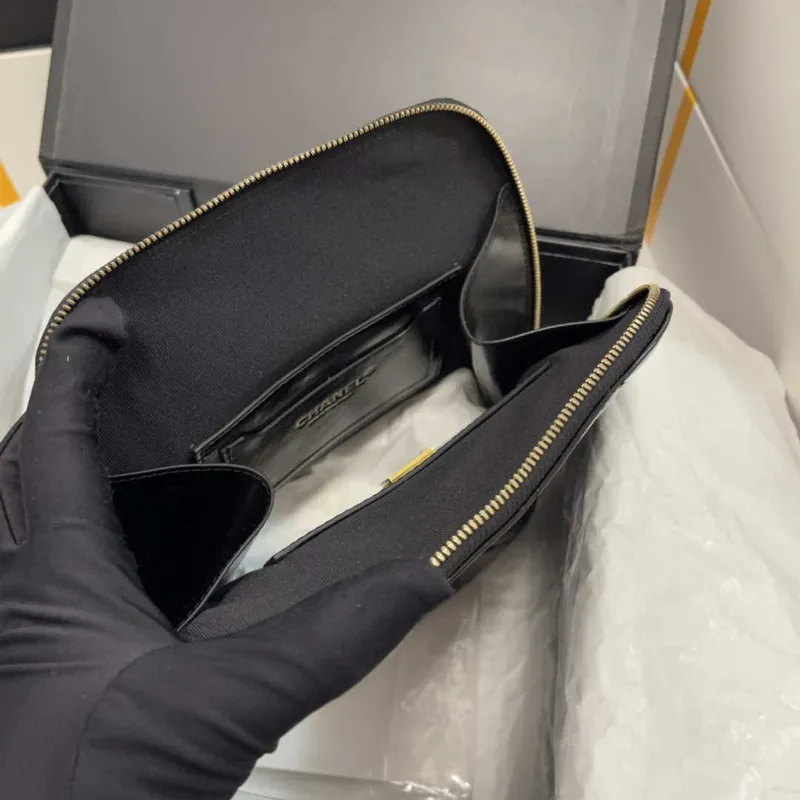 Chanel AS3332 Backpack Shiny Calfskin Bag Black