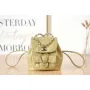 Chanel Backpack Duma Yellow Lambskin CC AS2908 Gold
