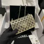 Chanel AS2535 Mini Evening Bag Gold Tone Metal & Lambskin