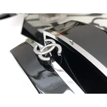 Chanel AP2398 Small Vanity Case Acrylic Black Silver