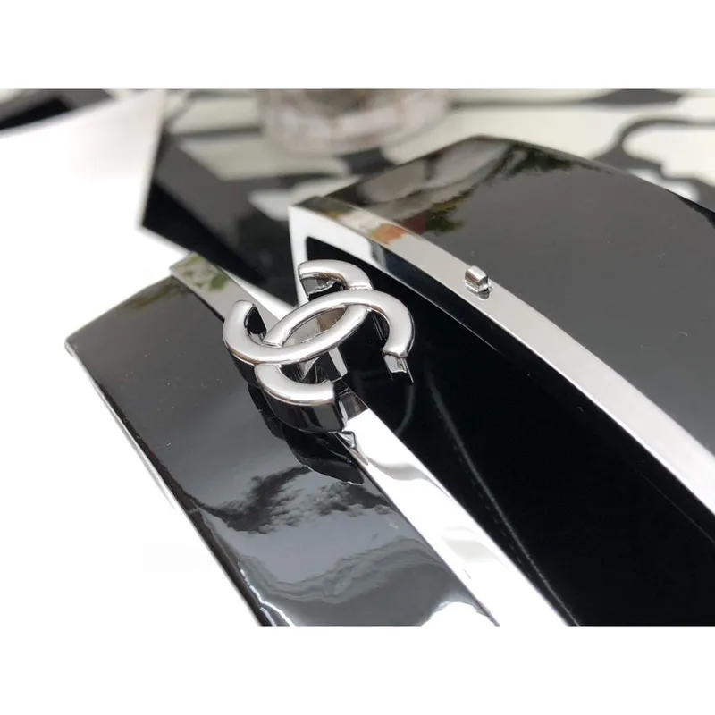 Chanel AP2398 Small Vanity Case Acrylic Black Silver