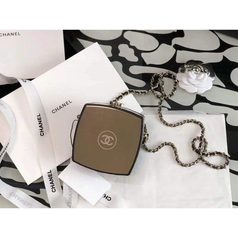 Chanel AP2398 Small Vanity Case Lambskin gold tone metal Black and Gold