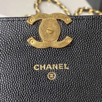 Chanel AP3021 Mini Flap Bag WOC Calfskin Phone bag Black
