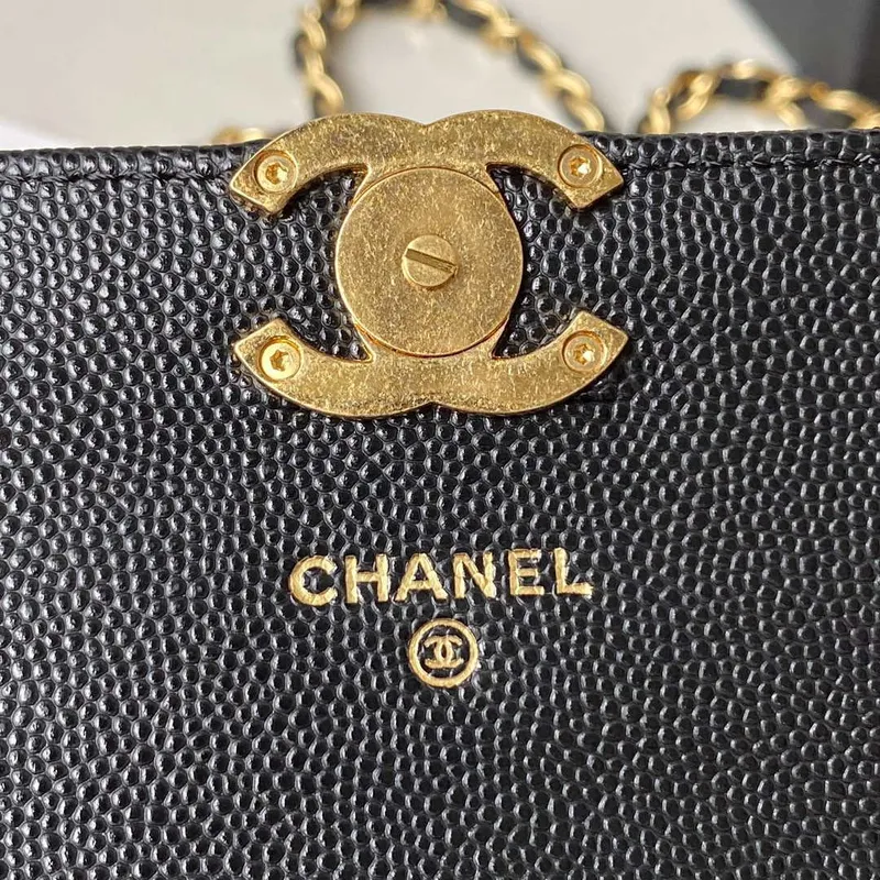 Chanel AP3021 Mini Flap Bag WOC Calfskin Phone bag Black