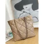 Chanel AS3519 CHANEL19 Shopping Bag Shiny Lambskin Light Brown