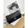 Chanel A91169 Flap Travel Bag Airport Series A94305 caviar calfskin Black Gold