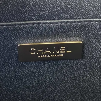 Chanel AS3345 Vanity Case Calfskin & Gold Tone Metal Black