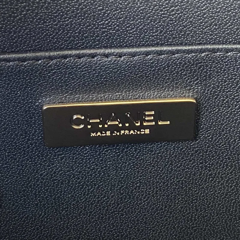 Chanel AS3345 Vanity Case Calfskin & Gold Tone Metal Black