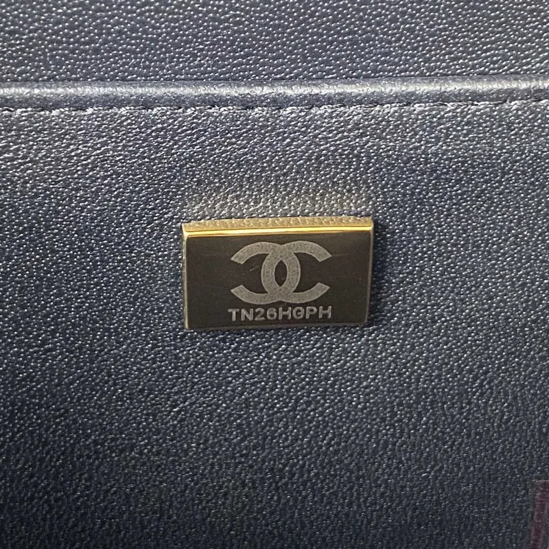 Chanel AS3344 Small Vanity Case Calfskin & Gold Tone Metal Black