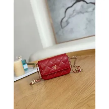 Chanel AP3036 Clutch With Chain lambskin Red