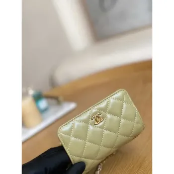 Chanel AP3036 Clutch With Chain lambskin Green