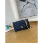 Chanel AP3043 WALLET ON CHAIN Lambskin & Gold Tone Metal Blue