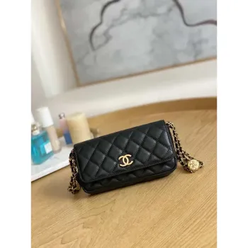 Chanel AP81210 Belt Pocket Bag Black