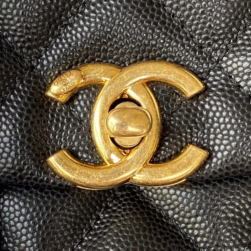 Chanel AS3580 Small Flap Bag Lambskin Lambskin & Gold Tone Metal Black
