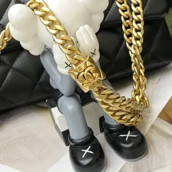 Chanel AS3609 Flap Bag Lambskin Lambskin & Gold Tone Metal Black