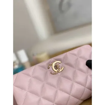 Chanel AS3378 MINI Flap Bag Lambskin Pink